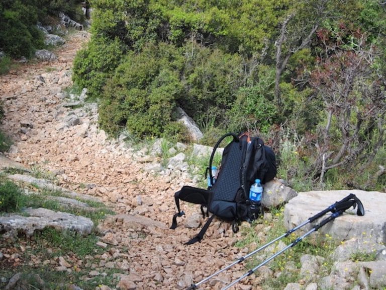Backpack on trail between Ovacık and Kirme.