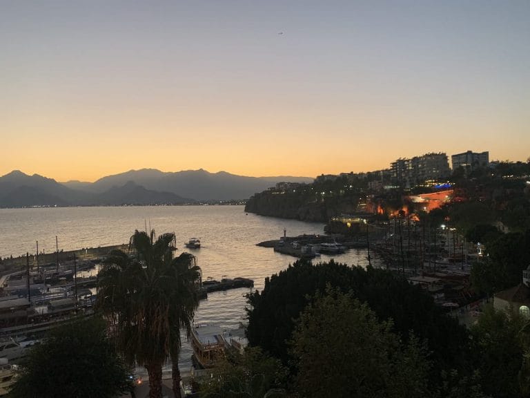 Evening view in Antalya
