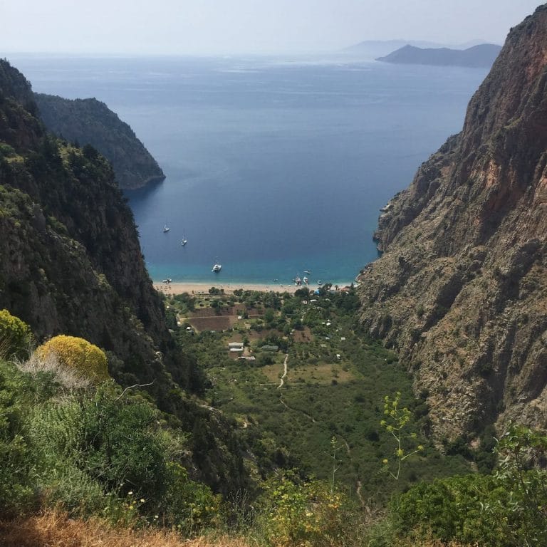 Looking down into Butterfly Valley.
