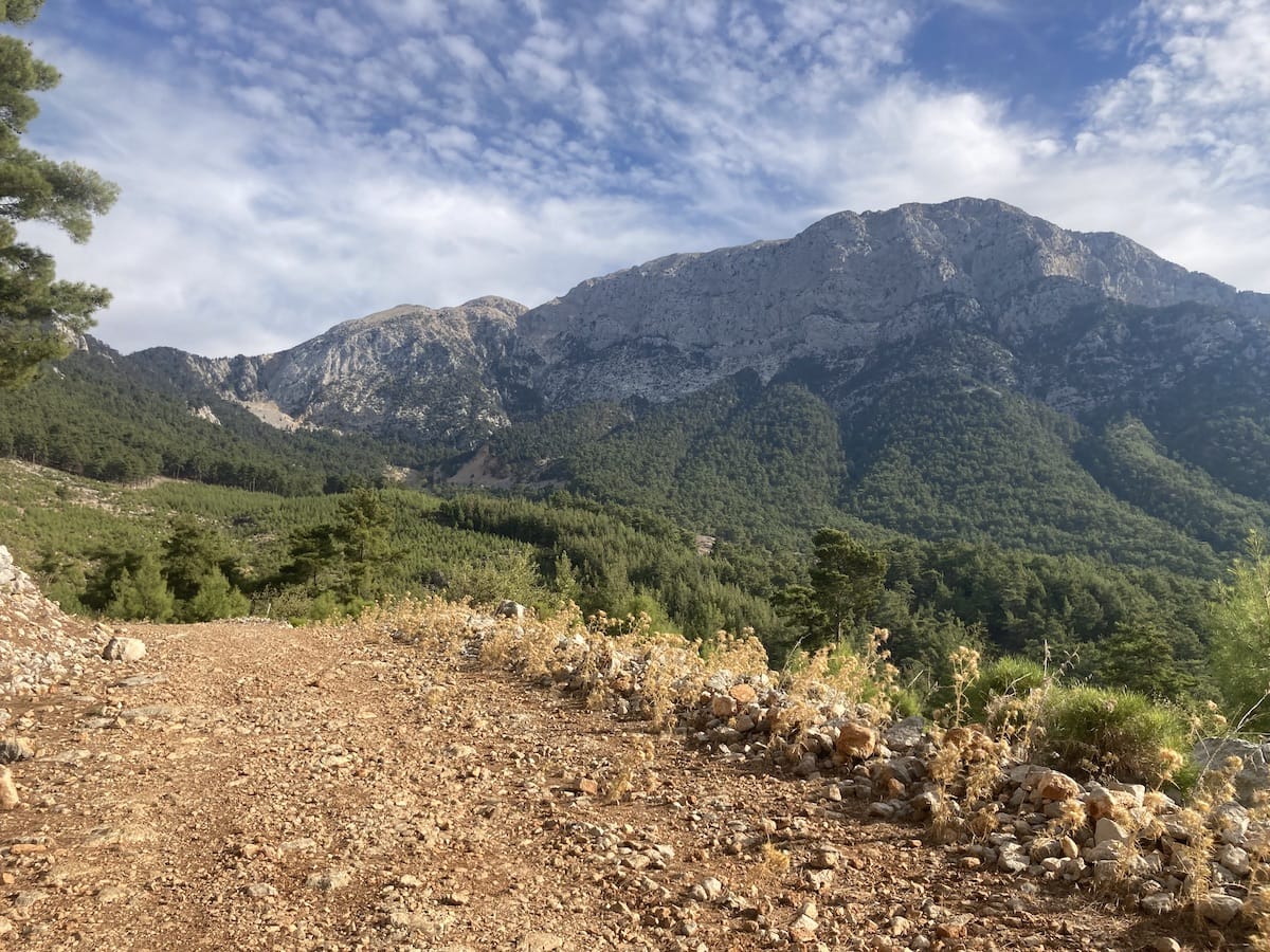 Looking towards Tahtalı Dağı from north of Beycik