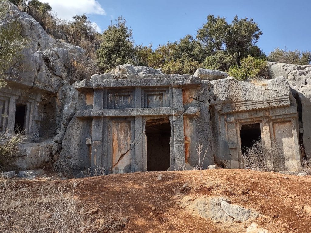 Tombs at the Xanthos ruins