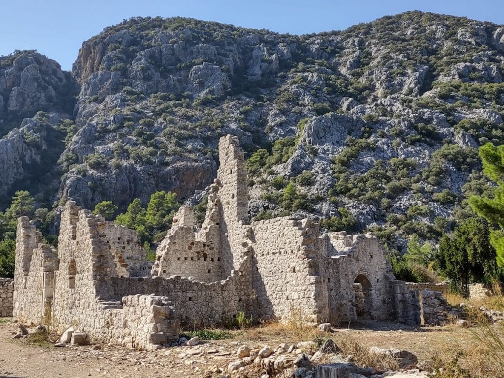 At Olympos ruins