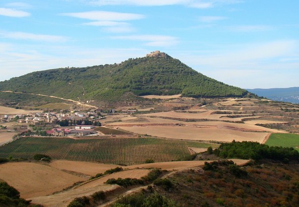 Camino Francés - Castle of Villamayor de Monjardín seen from a distance