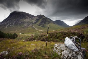 Scenic rest break on the West Highland Way